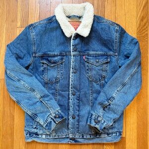 Levi’s Denim Sherpa Lined Type III Trucker Jean Jacket